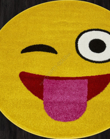 Российский ковер Меринос SMILE NC17 (Фризе, Желтый)