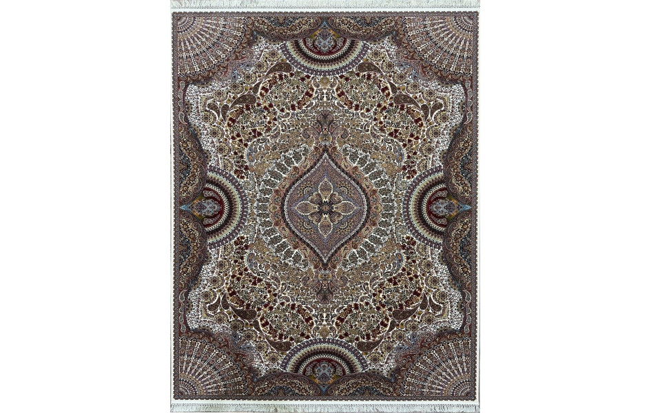 Ковер турецкий Абришим 3843 crem прямоугольный