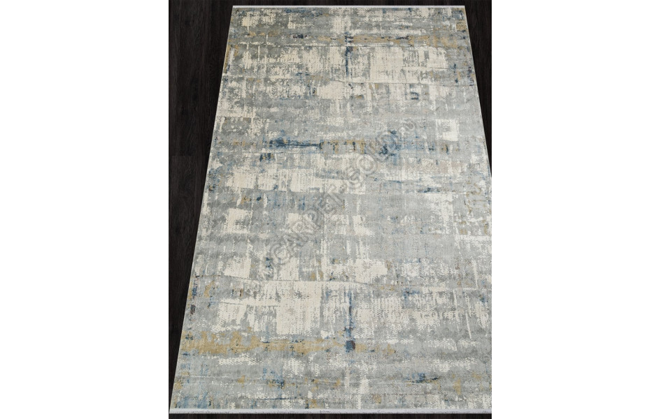 Ковер C105AB - GREY / YELLOW - Прямоугольник - коллекция EMPEROS