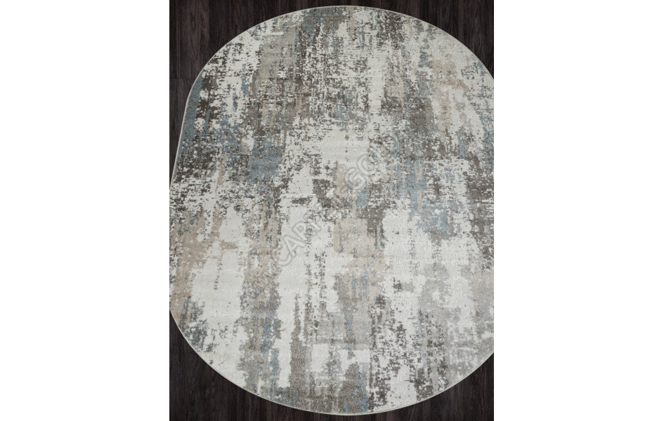 Ковер F229 - BEIGE-BLUE - Овал - коллекция NATUREL