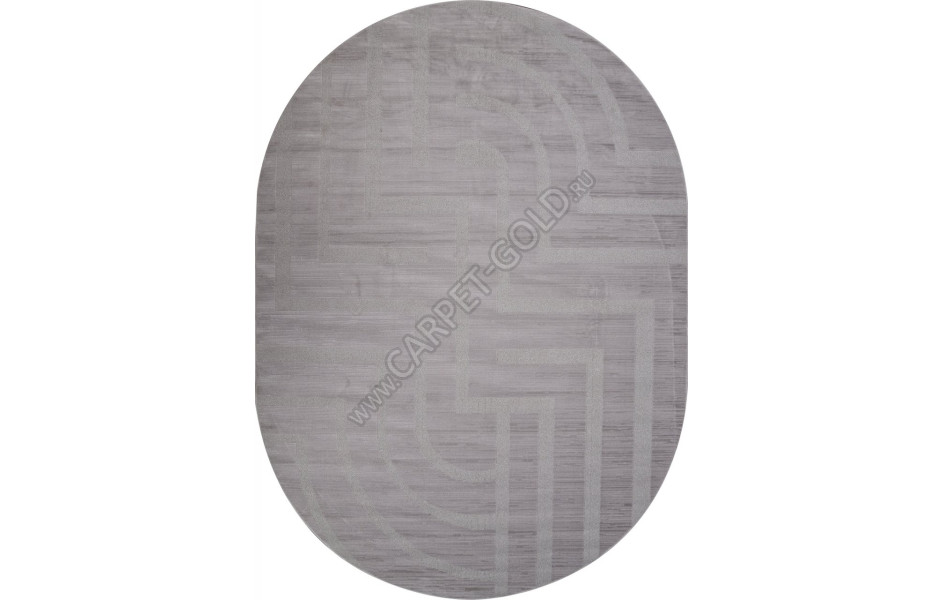 Ковер F439 - GRAY - Овал - коллекция DIOS